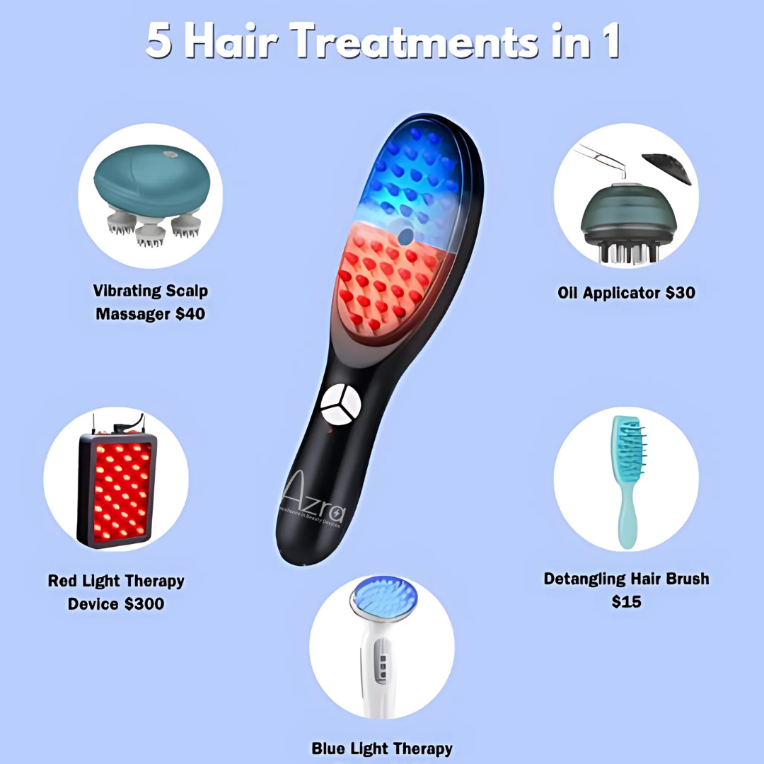 Hair Growth Brush with Steam & Vibration | Azra.pk